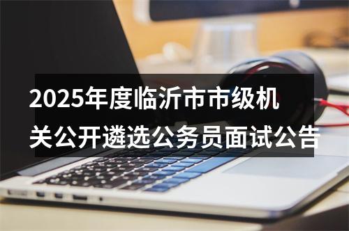 2025年度临沂市市级机关公开遴选公务员面试公告 图片