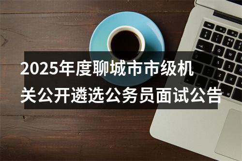 2025年度聊城市市级机关公开遴选公务员面试公告 图片