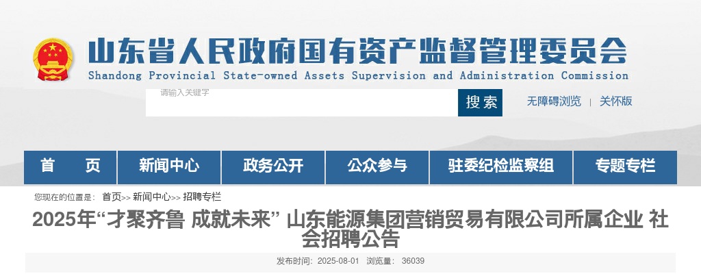 2025山东能源集团营销贸易有限公司所属企业社会招聘12人公告 图片